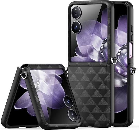 Dux Ducis Series Buchen Sie Synthetisches Leder / Silikon Schwarz (Xiaomi Mix Flip)