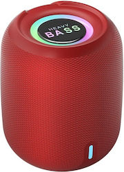 BASS-03 Bluetooth Speaker with Radio Red