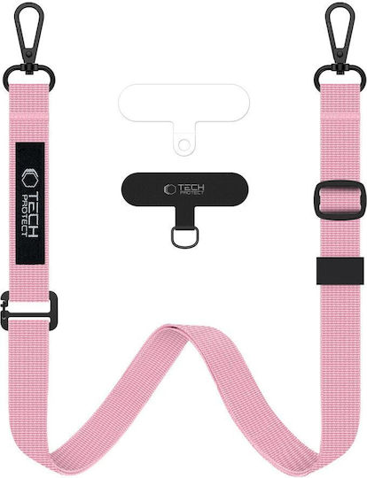 Tech-Protect Rope Crossbody Nackenriemen für Handys Rosa