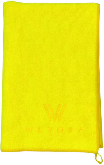 Wevora Кърпа Микрофибърни Почистване Автомобил 350gsm Жълт 60x40cm
