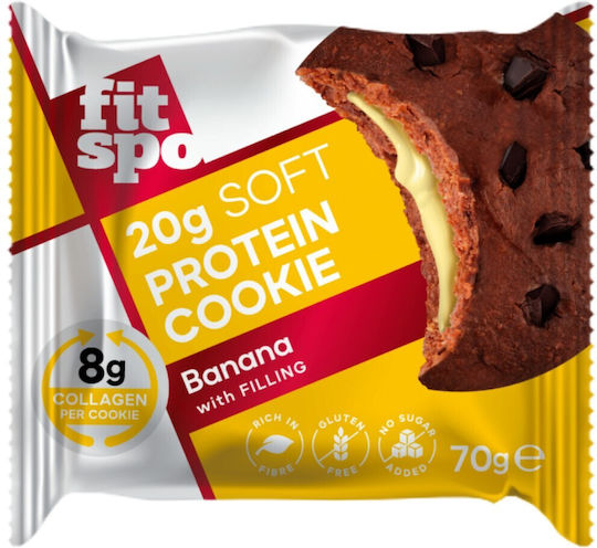 Fit Spo Biscuiți Proteine Cu chipsuri și umplutură Fără Zahăr 10buc 70gr
