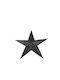 Zen Collection Metal Christmas Decorative Pendant Star 56.5x8x59cm Black