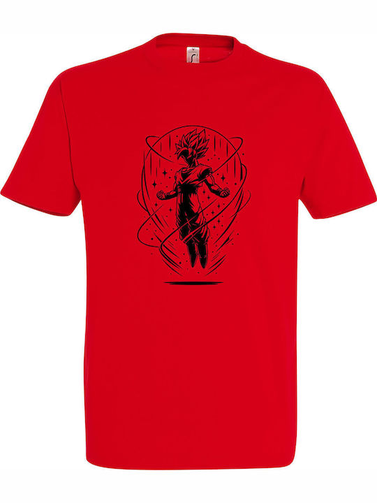 T-shirt Dragon Ball Rot Baumwolle