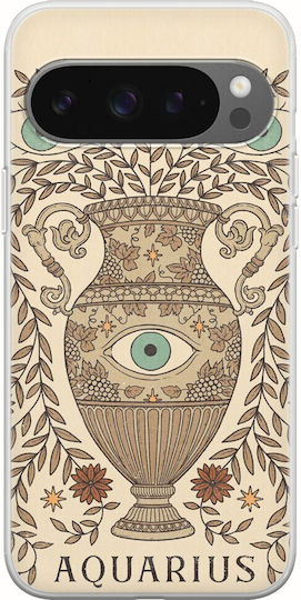 Zodiac Aquarius Google Pixel 9 Pro 5g Flexible TPU Transparent Silicone