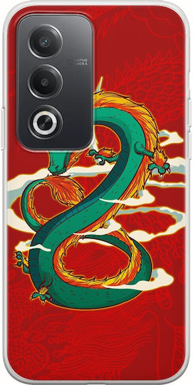 Chinesischer Drache Oppo A80 5G Flexibles TPU Transparentes Silikon