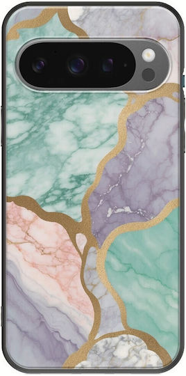 Colecția Marble Pastel Google Pixel 9 Pro XL 5G TPU Negru Silicon Negru