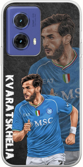 Football Stars Khvicha Kvaratskhelia Motorola Moto G85 5G Flexible TPU Transparent Silicone