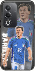 Euro 2024 Nicolo Barella Oppo A80 5g Black TPU Black Silicone Euro 2024 Nicolo Barella Oppo A80 5g Black TPU Black Silicone