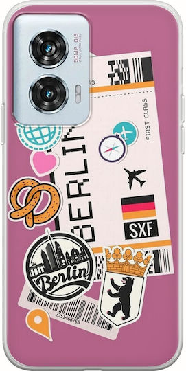 Ticket To Berlin Motorola Edge 50 Fusion 5G Гъвкав TPU Прозрачен Силикон