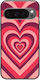 Latte Love Rot Google Pixel 9 5G Schwarzes TPU Schwarzes Silikon