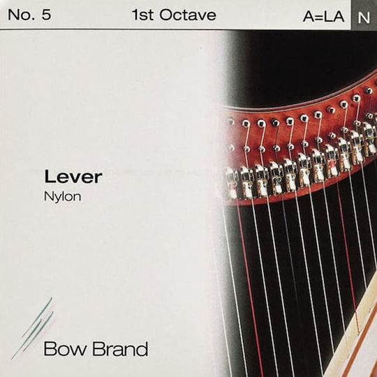 Bow Brand Lever A for 1st Octave Single Nylon Harp String