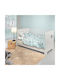 Guy Laroche Bebe Set Baby Bettlaken Für Krippe Baumwolle Aqua, Aqua Grau Türkis 115x170cm 3Stück