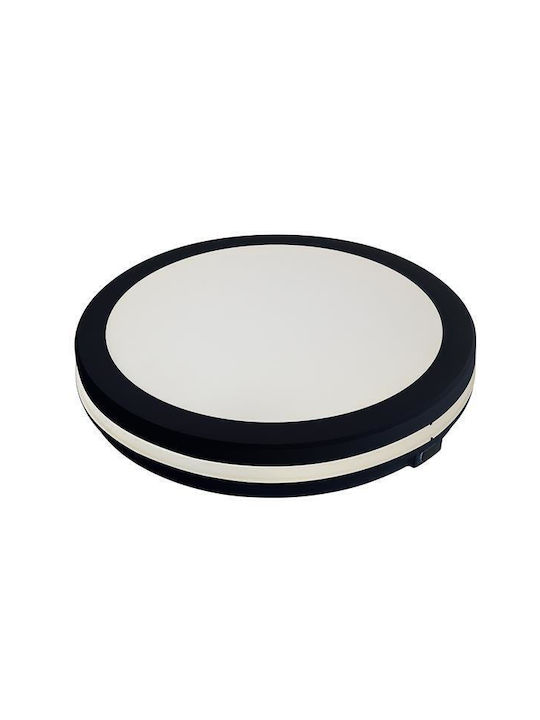Eurolamp Deckenleuchte Schwarz mit Integrierter LED