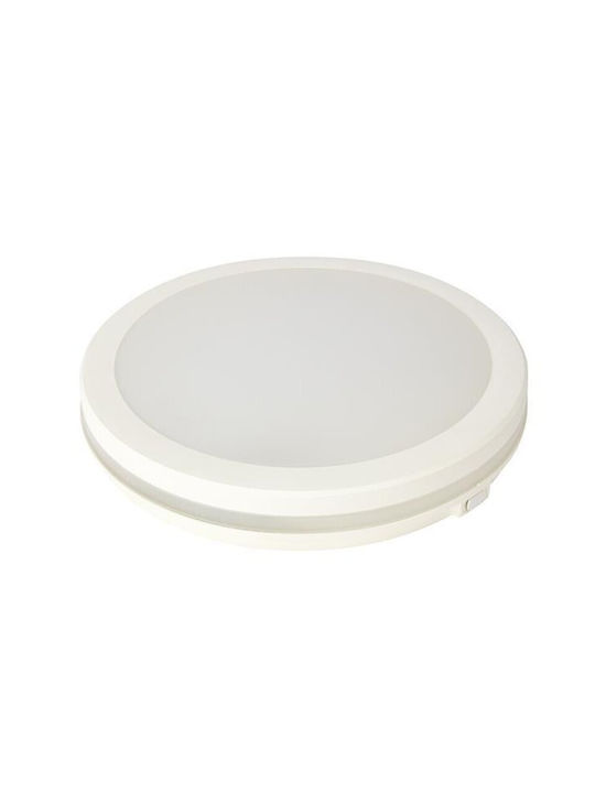 Eurolamp Таванно осветление Бяла с Вграден LED