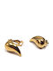 Isay Collection Ohrringe mit Clip aus Stahl Vergoldet