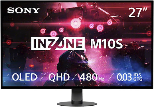Sony Inzone M10S OLED HDR Spiele-Monitor 26.5" QHD 2560x1440 480Hz mit Reaktionszeit 0.03ms GTG