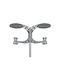 KT Lighting Outdoor Floor Lamp LED Road 18.8W with Warm White Light Gray