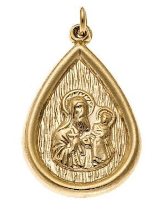 Senza Charm Talisman Constantin Lacrimă Din Argint Placcat Cu Aur