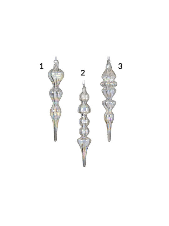 Ornament Suspendat Din Sticlă Transparent 3.8x18cm Planul 1 Ornament Suspendat Din Sticlă Transparent 3.8x18cm Planul 1