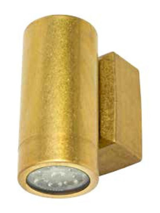 KT Lighting Wall-Mounted Outdoor Spot Light GU10 IP65 Double Beam 5.5x5.5x12.5εκ.