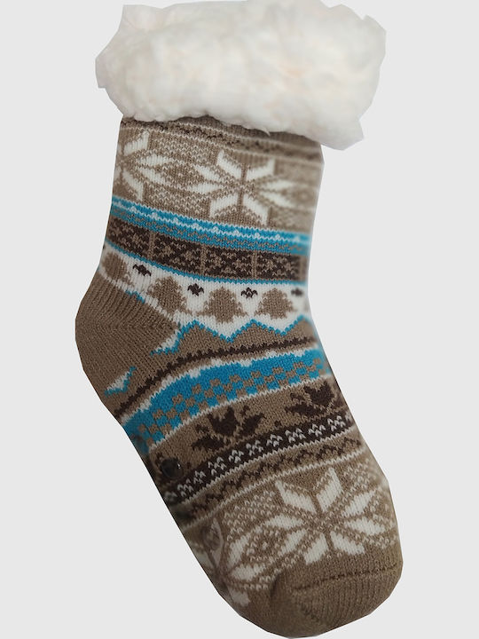 Gladys Kindersocken Rutschfest Beige