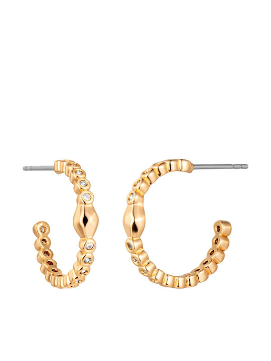 Just Cavalli Single Earring made of Steel Gold Plated with Stones
