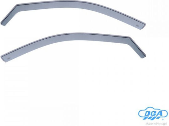 DGA Set of Windbreakers Front Car Dark Fime for Toyota Land Cruiser 1984+ 2pcs