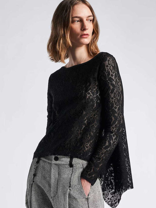 High Everyday Couture Blouse Black