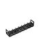 Metallic Kitchen Sink Organizer Base Black 40x10x8cm