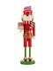 Weihnachtliche Holz Figur Elf Grün