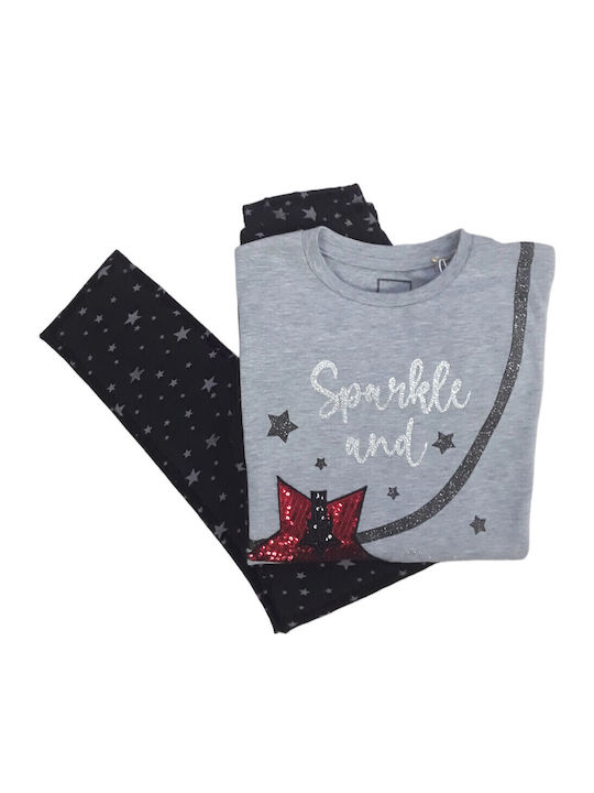 Evita Kids Set with Leggings Gray 2 Pieces