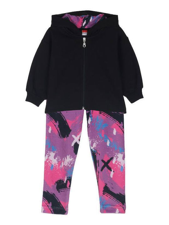 Kinder-Set mit Leggings Winter 2Stück Black