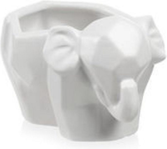 Fankon Flowers Plant Pot Ceramic Gray