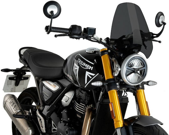 Puig Generation Sport Motorcycle Windshield & Windscreen Tinted Visor for Triumph Speed 21933F
