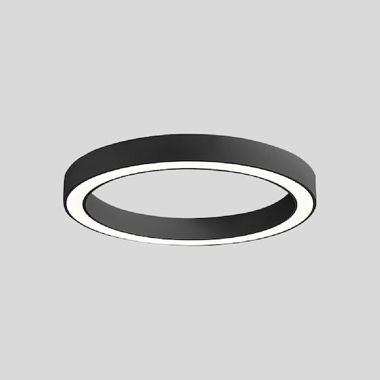 Sun Light Πλαφονιέρα Οροφής 60εκ. Μαύρη με Ενσωματωμένο LED και Τηλεχειριστήριο