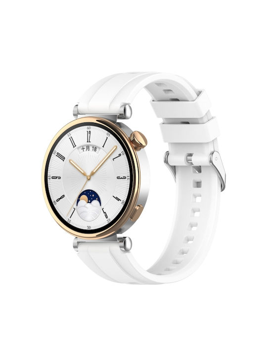 Curea Silicon Alb (Huawei Watch GT4/GT5 41mm / GT5 Pro 42mm)