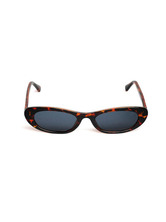 AV Sunglasses Γυναικεία Γυαλιά Ηλίου με Καφέ Ταρταρούγα Κοκκάλινο Σκελετό και Γκρι Φακό 116-Raya Brown