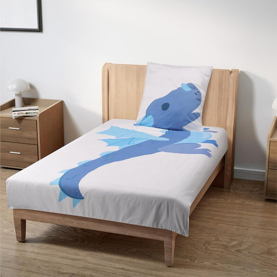 Homelevel Set Kids Duvet Cover Single Blue
