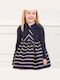 Kids Bolero Knitted Navy Blue