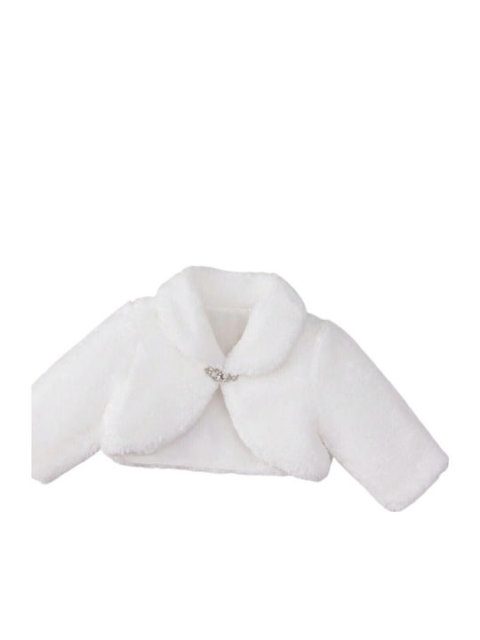 Kids Bolero Fur White