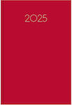 Innostat Daily Planner 2025 Red 17x25cm