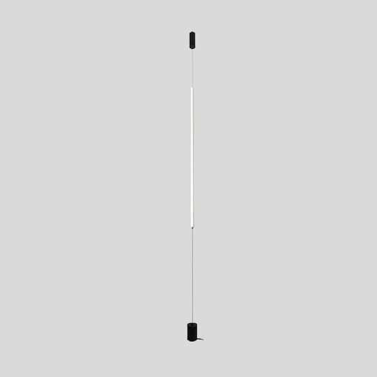 Sun Light LED Φωτιστικό Δαπέδου Υ300xΜ6εκ. με Ρυθμιζόμενο Λευκό Φως 1012lm Μαύρο