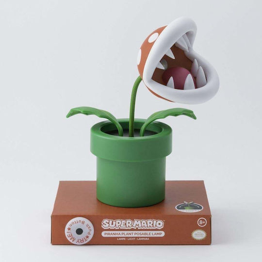 Paladone Kinder Dekorative Lampe Mini Piranha Plant Light Mehrfarbig