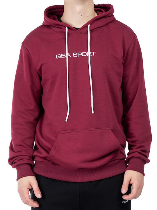 GSA Sweatshirt mit Kapuze Burgundisch