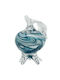 Marhome de birou Amulet Rodie Alb din Sticlă 6x10cm 1buc