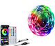 Aigostar Αδιάβροχη Ταινία LED USB 5V RGB Φως 5m Τύπου SMD5050 με Τροφοδοτικό & Τηλεχειριστήριο