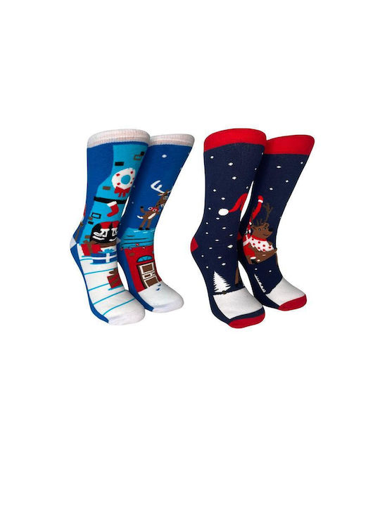 Inizio Women's Christmas Socks Ciel/black
