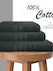 My Home Luxury Hand Towel 40x60cm Black Weight 600gr/m²