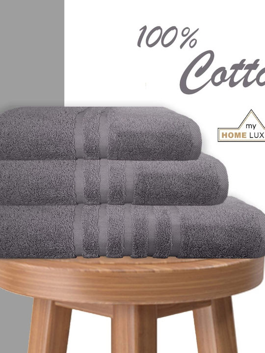My Home Luxury Hand Towel 40x60cm Grey Weight 6...