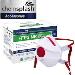 Chemsplash Μάσκα Προστασίας Υφασμάτινη FFP3 με Βαλβίδα 1τμχ